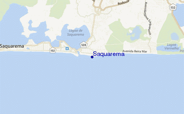mapa de localização de Saquarema