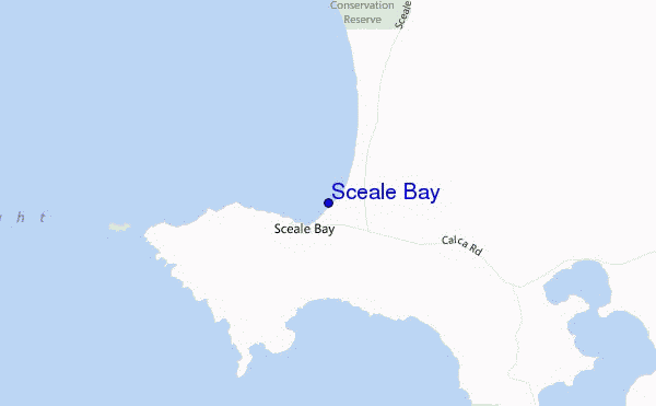 mapa de localização de Sceale Bay