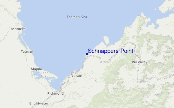 Schnappers Point Location Map