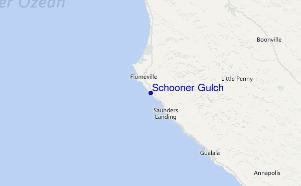 Schooner Gulch Location Map