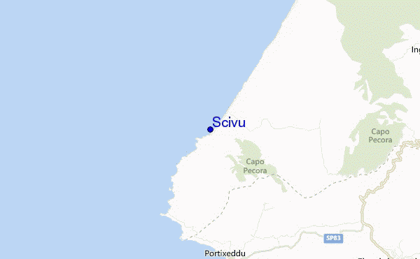 mapa de localização de Scivu