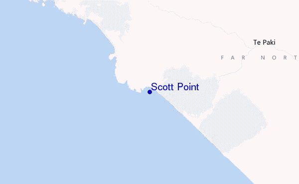mapa de localização de Scott Point