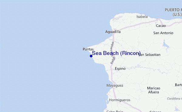 Sea Beach (Rincon) Location Map