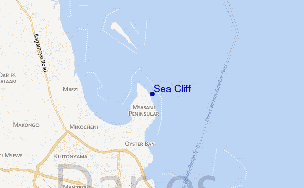 mapa de localização de Sea Cliff