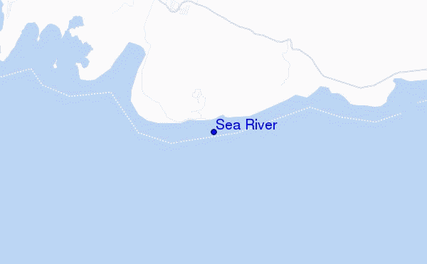 mapa de localização de Sea River