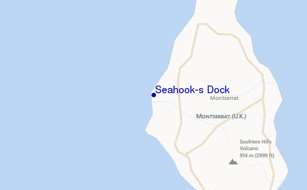 mapa de localização de Seahook's Dock