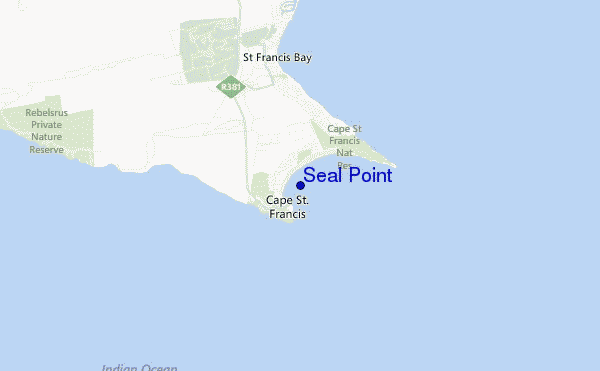 mapa de localização de Seal Point