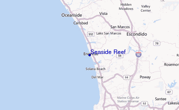 Seaside Reef Location Map