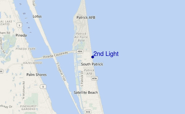 mapa de localização de 2nd Light