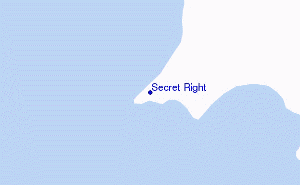 mapa de localização de Secret Right