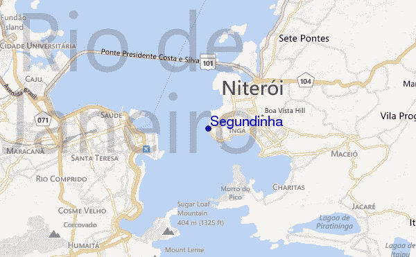 mapa de localização de Segundinha