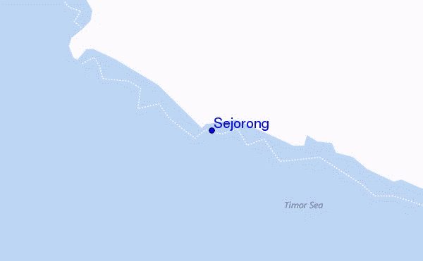 mapa de localização de Sejorong