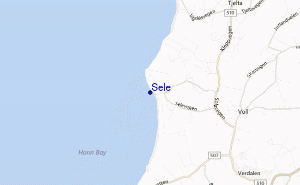 mapa de localização de Sele