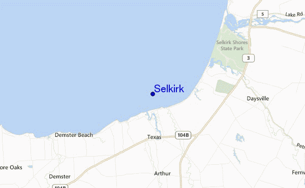 mapa de localização de Selkirk