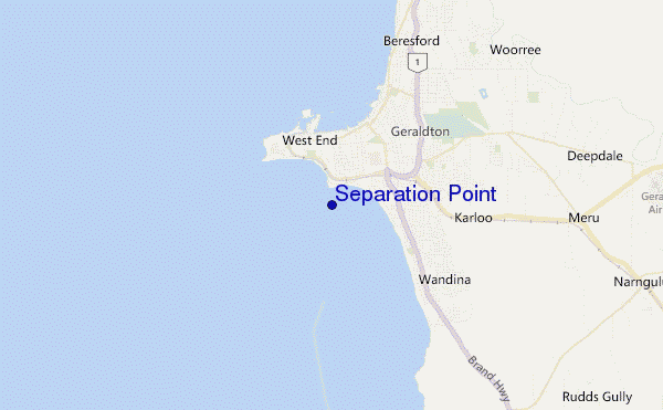 mapa de localização de Separation Point