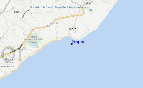 mapa de localização de Seper