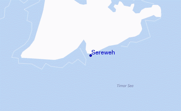 mapa de localização de Sereweh