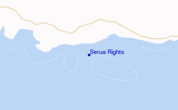 mapa de localização de Serua Rights