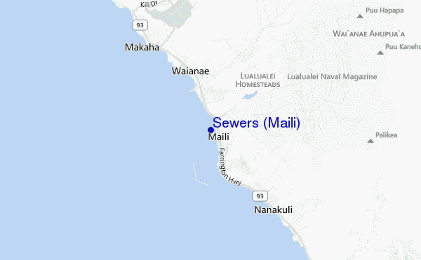 mapa de localização de Sewers (Maili)