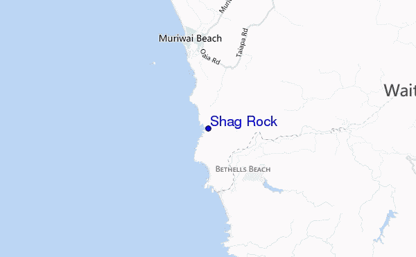 mapa de localização de Shag Rock