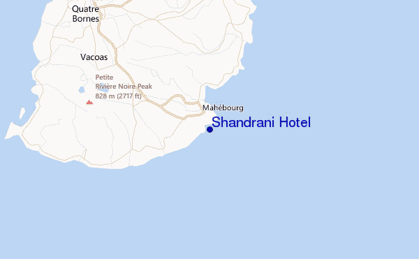 Shandrani Hotel Location Map
