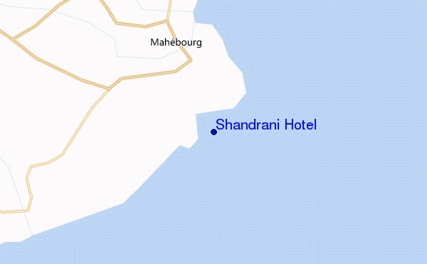 mapa de localização de Shandrani Hotel