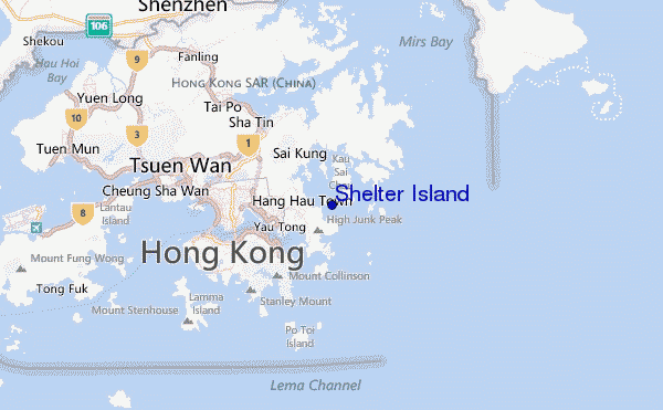 Shelter Island Location Map