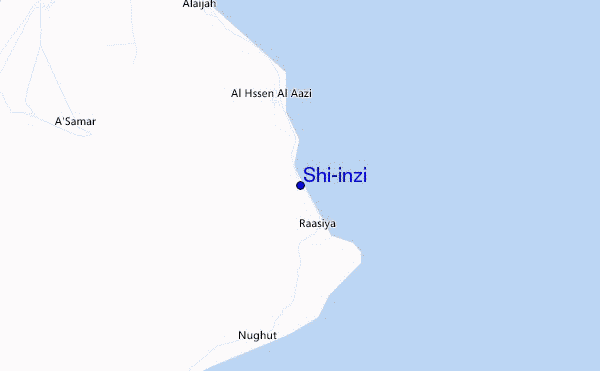 mapa de localização de Shi-inzi