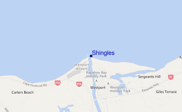 mapa de localização de Shingles