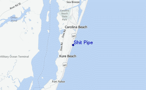 mapa de localização de Shit Pipe
