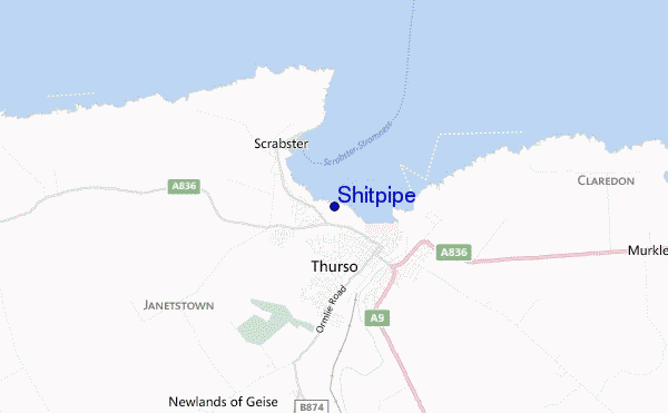 mapa de localização de Shitpipe
