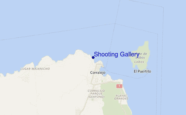 mapa de localização de Shooting Gallery