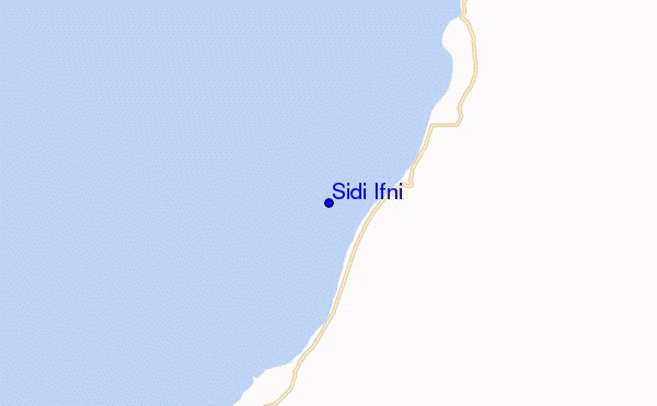 mapa de localização de Sidi Ifni