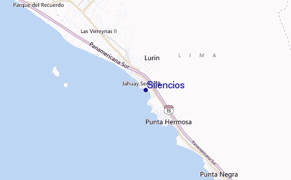 mapa de localização de Silencios
