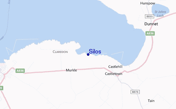 mapa de localização de Silos
