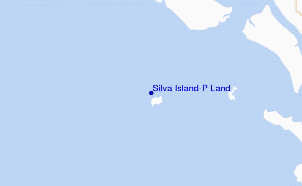 mapa de localização de Silva Island-P Land