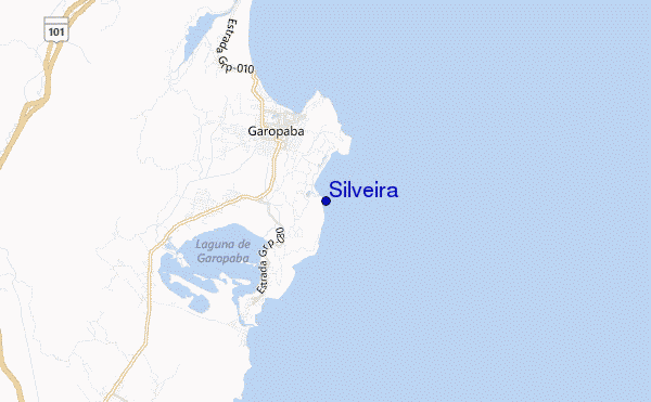 mapa de localização de Silveira