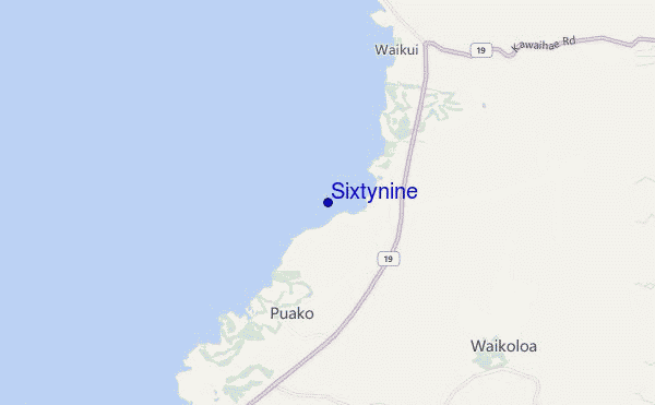 mapa de localização de Sixtynine