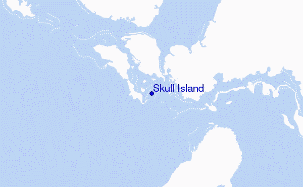 Skull Island Location Map