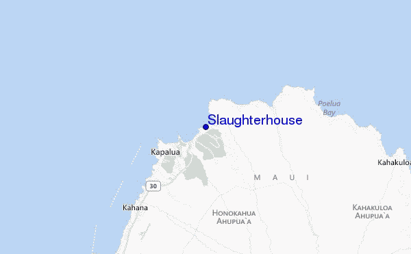 mapa de localização de Slaughterhouse