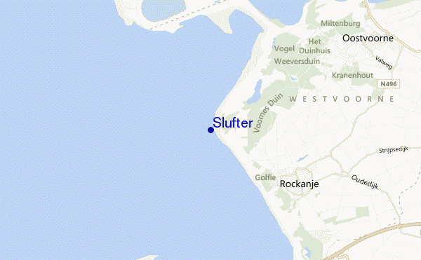 mapa de localização de Slufter