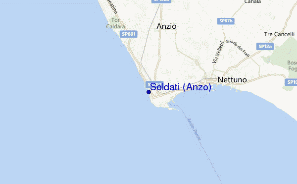 mapa de localização de Soldati (Anzo)