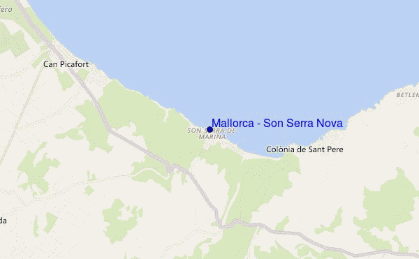 mapa de localização de Mallorca - Son Serra Nova