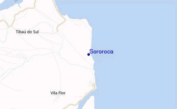 mapa de localização de Sororoca