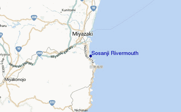 Sosanji Rivermouth Location Map