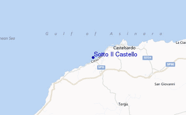 mapa de localização de Sotto Il Castello
