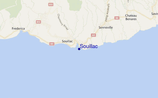 mapa de localização de Souillac