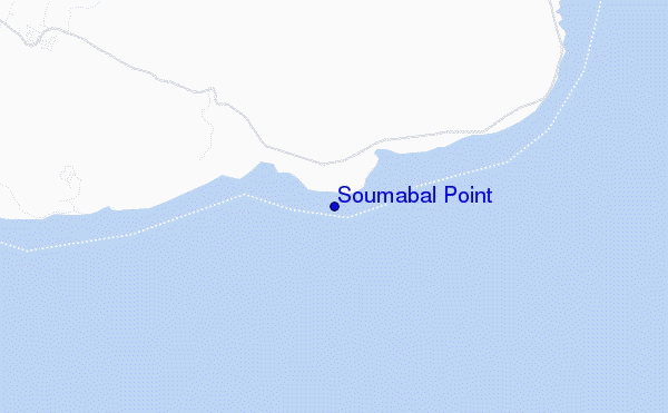 mapa de localização de Soumabal Point