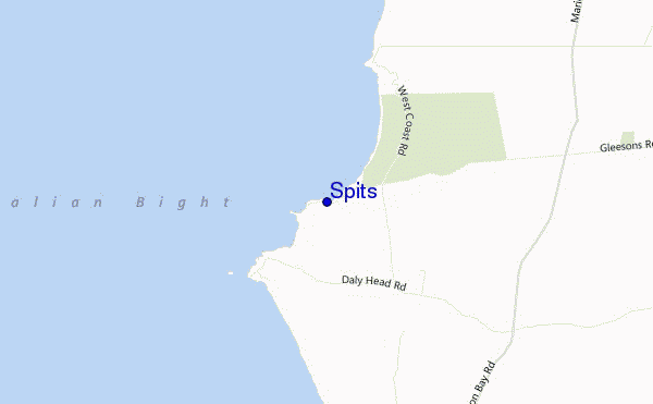 mapa de localização de Spits