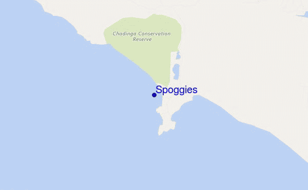 mapa de localização de Spoggies
